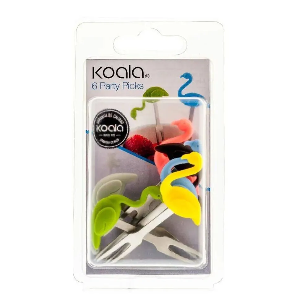 Koala Cocktailtikku flamingo 6 kpl