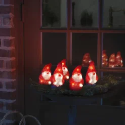 Konstsmide akryylivalosarja Joulupukit 5 kpl/setti 40 x LED