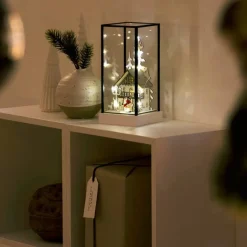 Konstsmide lasilyhty 10 x LED paristo- ja USB-käyttöinen