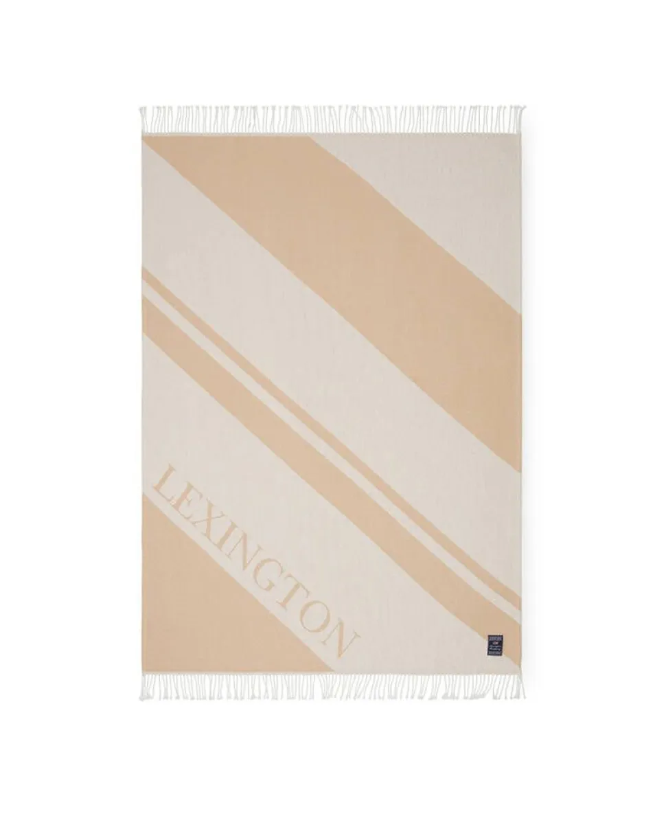 Lexington huopa kierrätettyä puuvillaa beige-valkoinen