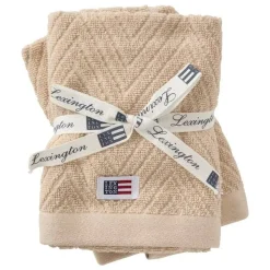 Lexington pyyhesetti 30x50 cm herringbone 2 kpl beige