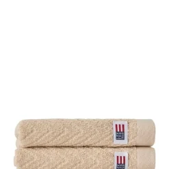 Lexington pyyhesetti 30x50 cm herringbone 2 kpl beige