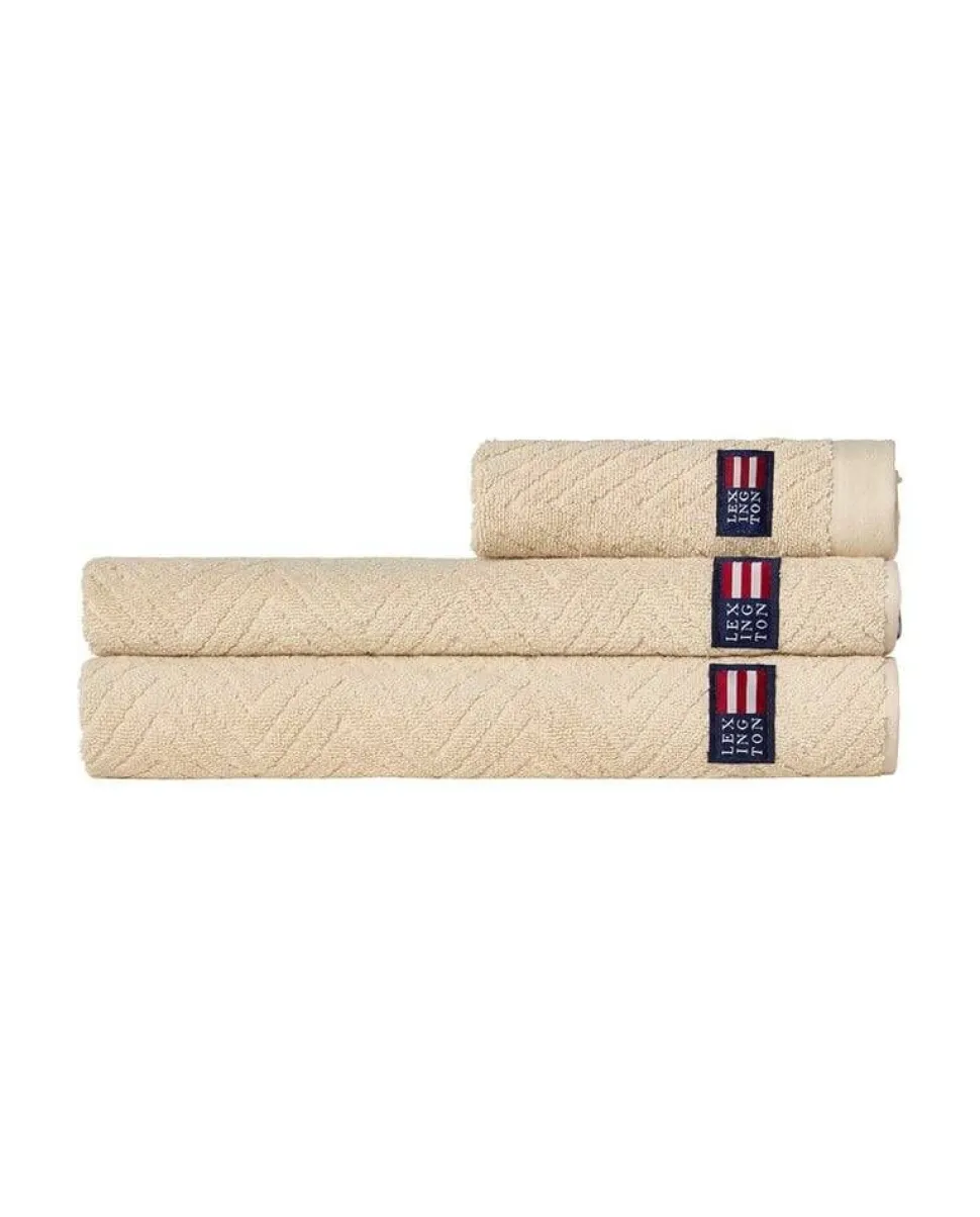 Lexington pyyhe 70x130 cm herringbone beige