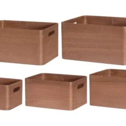 4Living puulaatikko 32x24x16,5 cm ruskea