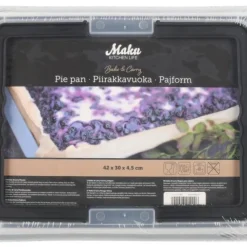 Maku Bake&Carry piirakkavuoka + kansi 3,45 L 42x30x4,5 cm mu