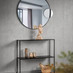 Mirrors and More peili Britney Ø 80 cm musta