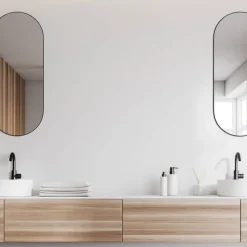 Mirrors and More peili Josephine 30 x 70 cm musta