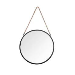 Mirrors and More peili Taira Ø40 cm musta narulla