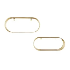 Mirrors and More seinähyllysetti Joyce 2-pack kulta