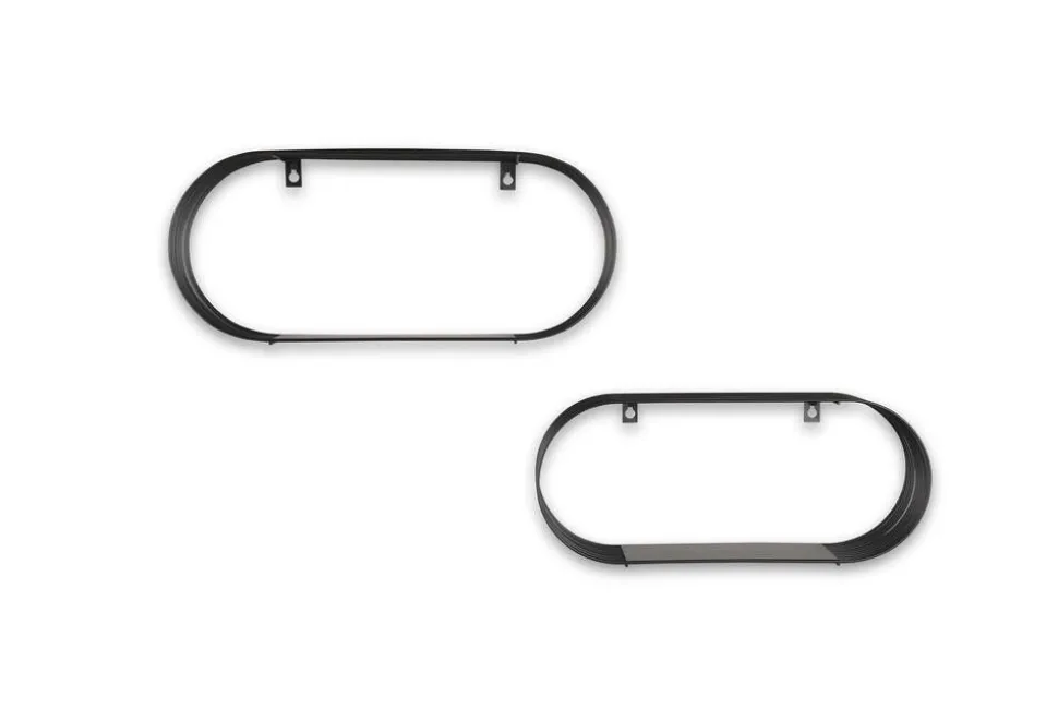 Mirrors and More seinähyllysetti Joyce 2-pack musta