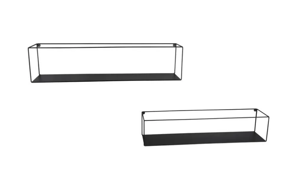 Mirrors and More seinähylly Tinka 2-pack musta