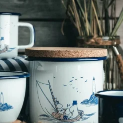 Muumi emalipurkki korkkikannella Sailors 1,3 L