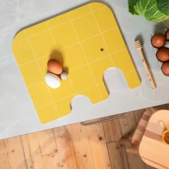 Muurla norsu Chop&Serve -lauta L keltainen