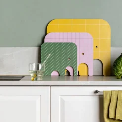 Muurla norsu Chop&Serve -lauta L keltainen