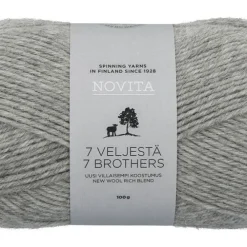 Novita 7 Veljestä lanka 100 g 043 kivi