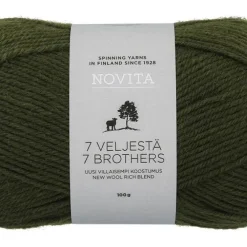 Novita 7 Veljestä lanka 100 g 391 kuusikko