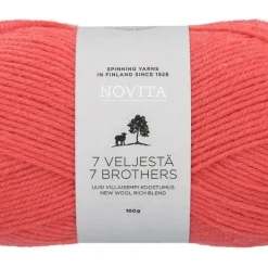 Novita 7 Veljestä lanka 100 g 290 mandariini