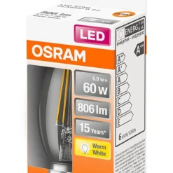 Osram LED kynttilälamppu 806lm 2700K E14