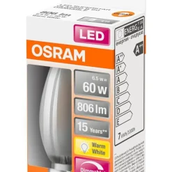 Osram LED kynttilälamppu 806lm 2700K E14 DIM