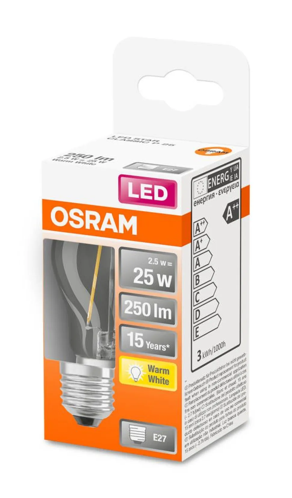 Osram LED pienkupulamppu 250lm 2700K E27