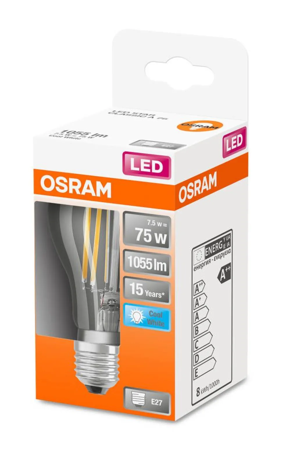 Osram LED vakiolamppu 1055lm 4000K E27