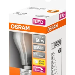Osram LED vakiolamppu 806lm 2700K E27 DIM