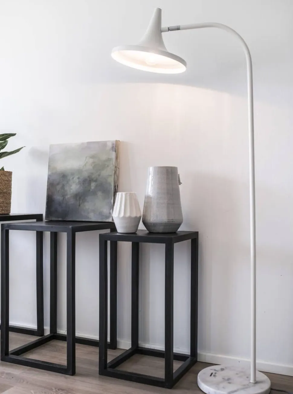 Sessak designlattiavalaisin Lakki valkoinen / marmori