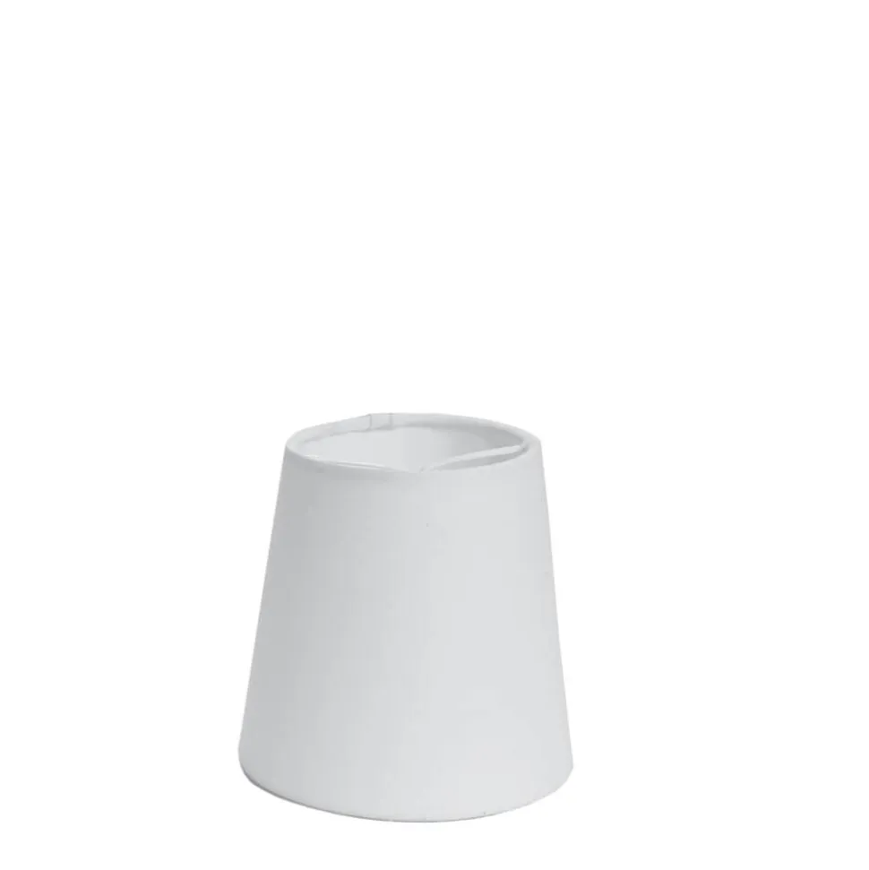Sessak pellavavarjostin Kash 11 cm valkoinen