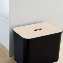 Smartstore Collect lajitteluastia vanerikannella 76 L musta
