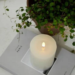 Star Trading LED-kynttilä Flamme Flow 12,5 cm valkoinen