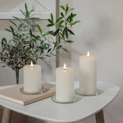 Star Trading LED-kynttilä Flamme Flow 12,5 cm valkoinen