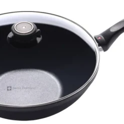 Swiss Diamond XD Wok + kansi 28 cm / 3,7 L induktio