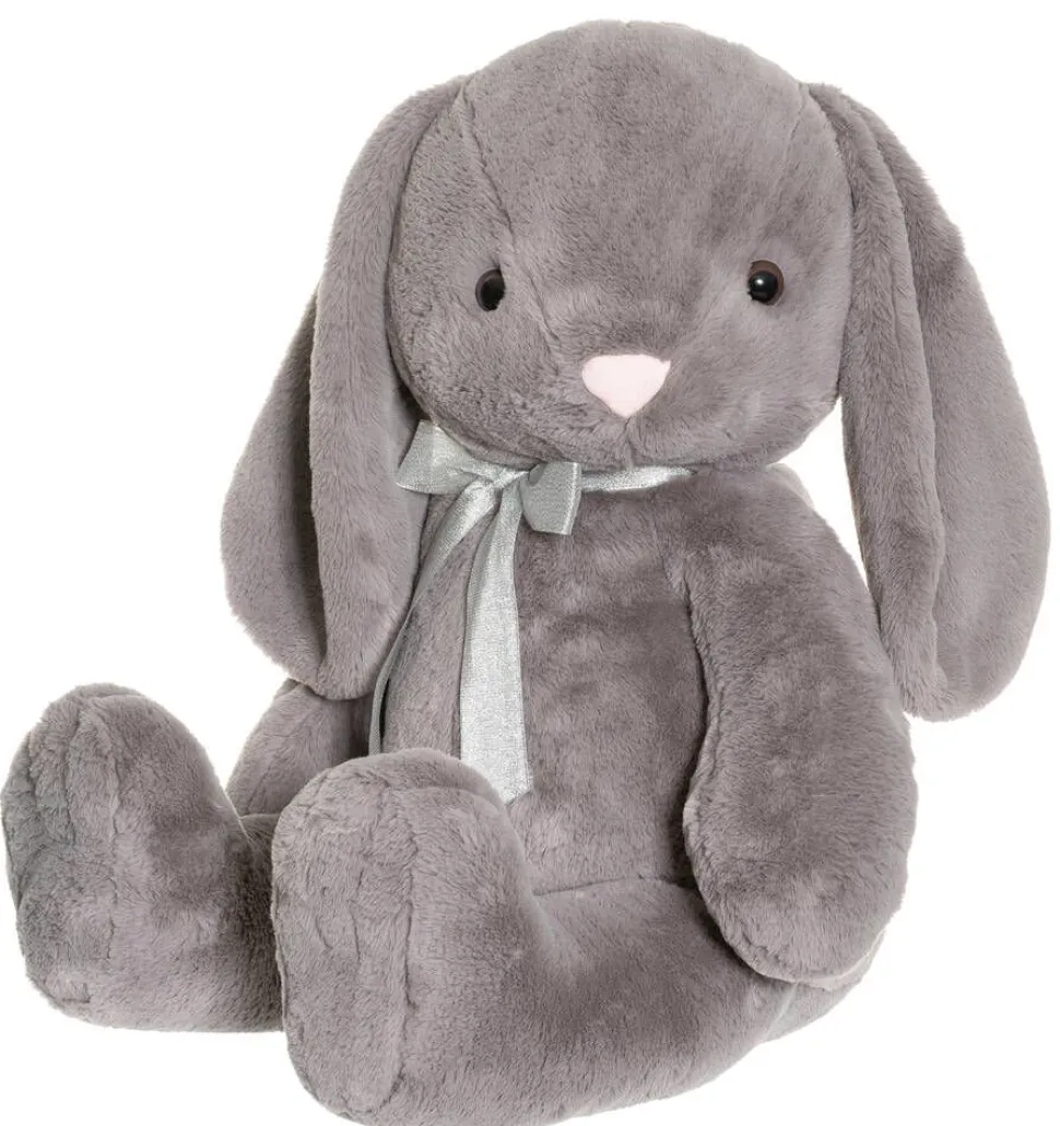 Teddykompaniet jänis 85 cm harmaa