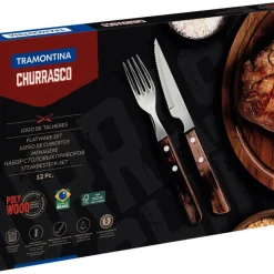 Tramontina pihviaterimet Churrasco 12 os. polywood