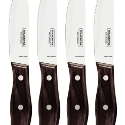 Tramontina pihviveitset Jumbo premium polywood 4kpl