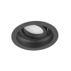 Trio Lighting alasvalo Kenai GU10 9 cm mattamusta pyöreä