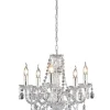 Trio Lighting kattokruunu Luster 5-os E14 kirkas