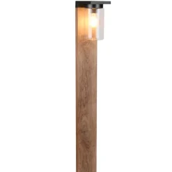 Trio Lighting pylväsvalaisin Ardila 100 cm E27 puu/m.musta h
