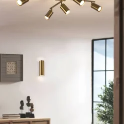 Trio Lighting seinävalaisin Marley 2xGU10 antiikkimessinki