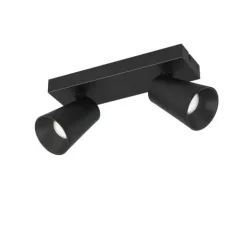 Trio Lighting spottivalaisin Sharp 2-os GU10 mattamusta/kult