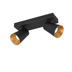 Trio Lighting spottivalaisin Sharp 2-os GU10 mattamusta/kult