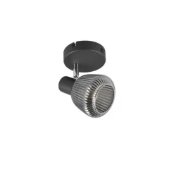 Trio Lighting spottivalaisin Tarifa 1-os E14 mattamusta/krom