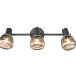 Trio Lighting spottivalaisin Tarifa 3-os E14 mattamusta/krom