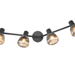 Trio Lighting spottivalaisin Tarifa 4-os E14 mattamusta/krom