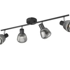 Trio Lighting spottivalaisin Tarifa 4-os E14 mattamusta/krom