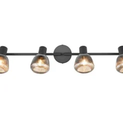 Trio Lighting spottivalaisin Tarifa 4-os E14 mattamusta/krom