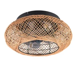 Trio Lighting tuuletinkattovalaisin Lillesand 4xE27 mattamus