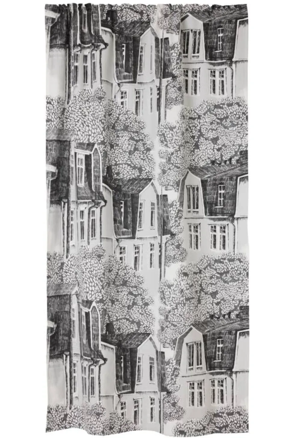 Vallila Puukylä valmisverho 140x250 cm harmaa