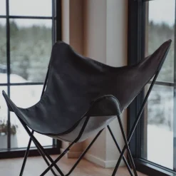 Varax Lepakkokangas 36A musta keinonahka