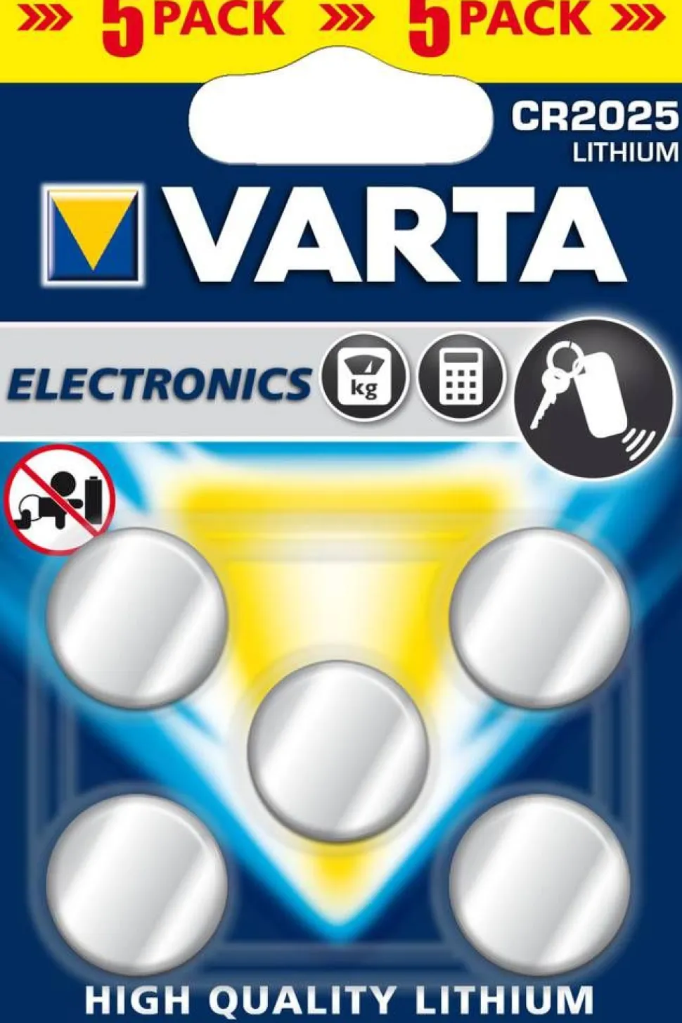Varta Cr2025 5kpl